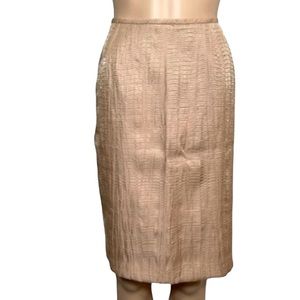 Kasper Skirt Woman’s  petite 6P two piece garment Gold Color